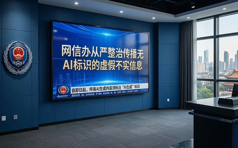 网信部门从严整治传播无AI标识的虚假不实信息问题